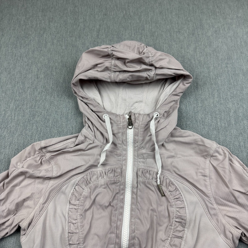 Lululemon Jacket Womens 4 Pink Dance Studio Iii Hooded Full Zip Running Athletic View 4
